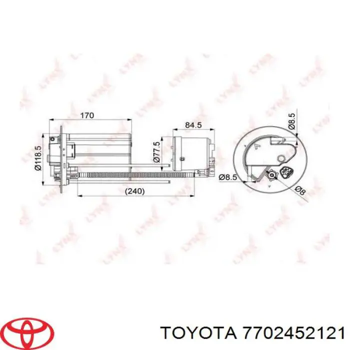 Do koszyka 7702452121 Toyota Filtr paliwa