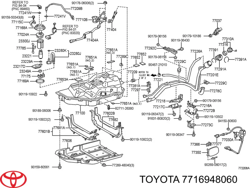 7716948060 Toyota Uszczelka obudowy filtra paliwa