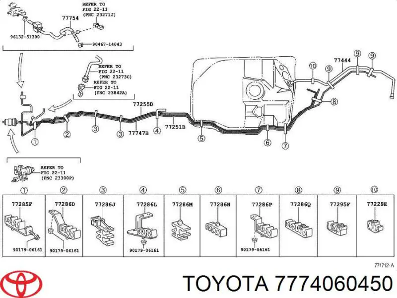 7774060450 Toyota Filtr paliwa