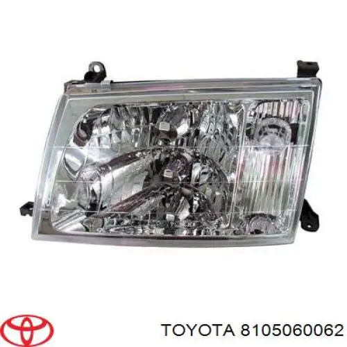 Do koszyka 8105060060 Toyota Reflektor lewy
