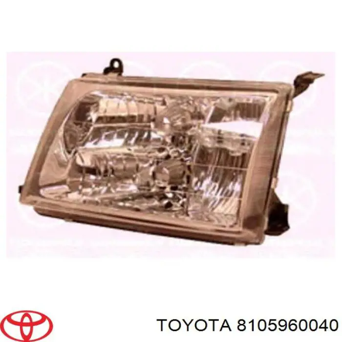 Do koszyka 8105960042 Toyota Reflektor lewy