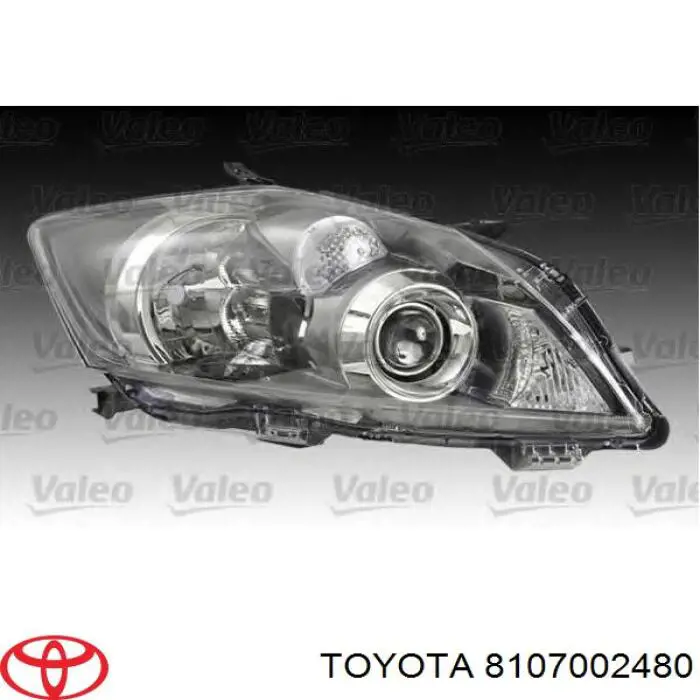 Reflektor lewy Toyota 8107002480 cena, od 465,43 USD