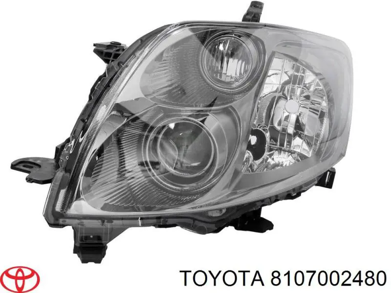 Do koszyka 8107002480 Toyota Reflektor lewy