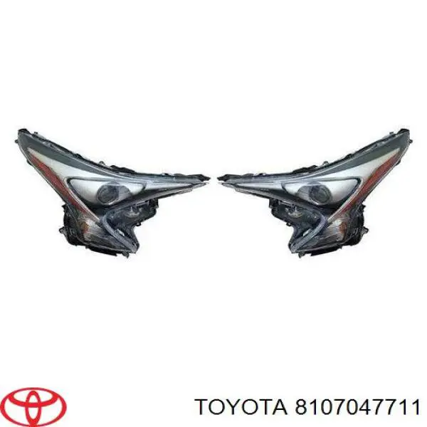 8107047711 Toyota Reflektor lewy