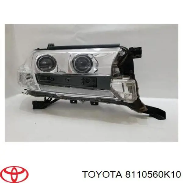 Do koszyka 8110560K10 Toyota Reflektor prawy