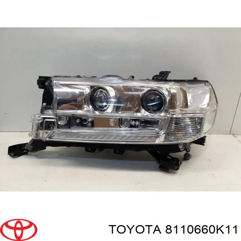 8110660K50 Toyota Reflektor lewy