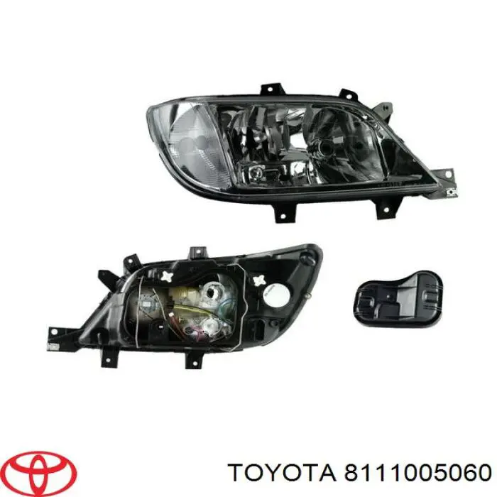 8111005060 Toyota Reflektor prawy
