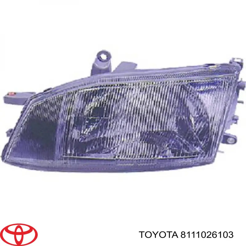 Reflektor prawy 8111026103 Toyota