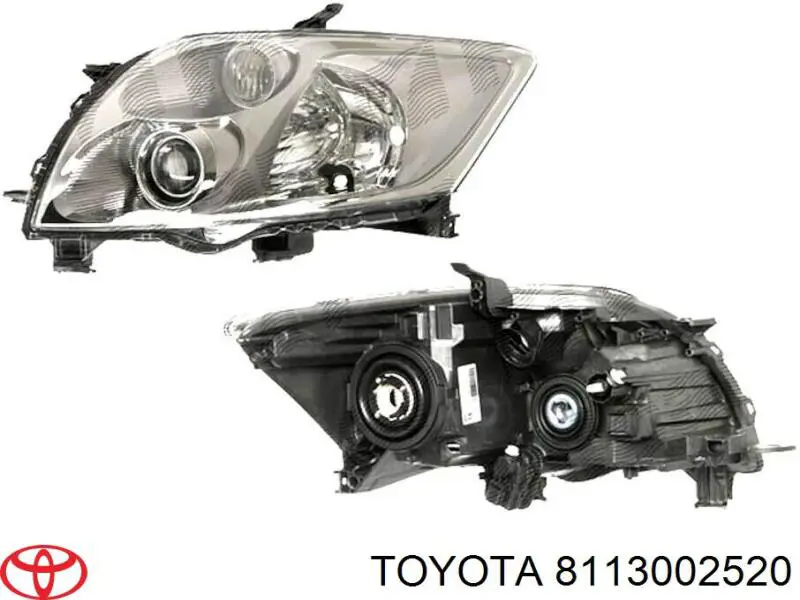Reflektor prawy Toyota 8114002490 cena, od 601,81 USD