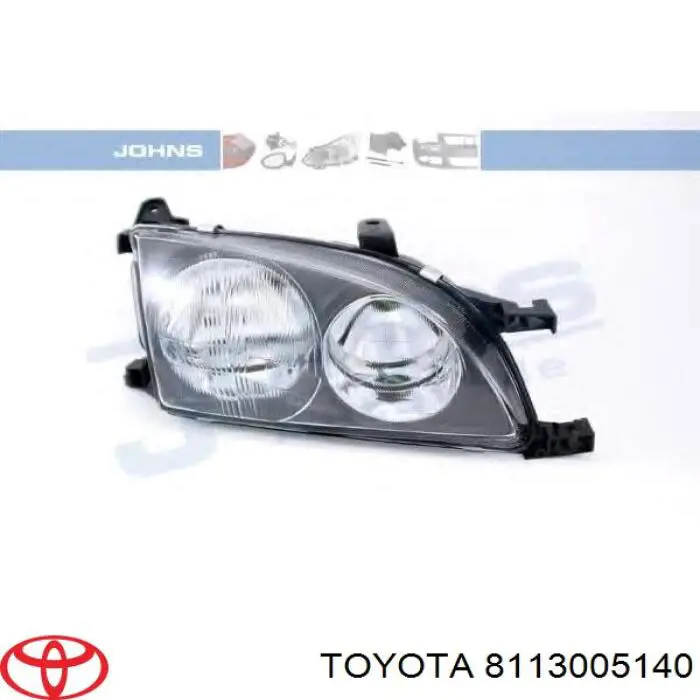 Reflektor prawy Toyota Avensis I sedana (T22) (1997 - 2003) cena, od 102,65 USD