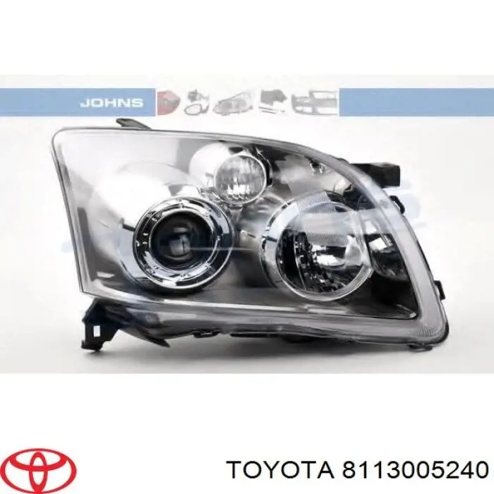 Reflektor prawy Toyota 8113005240 cena, od 144,61 USD