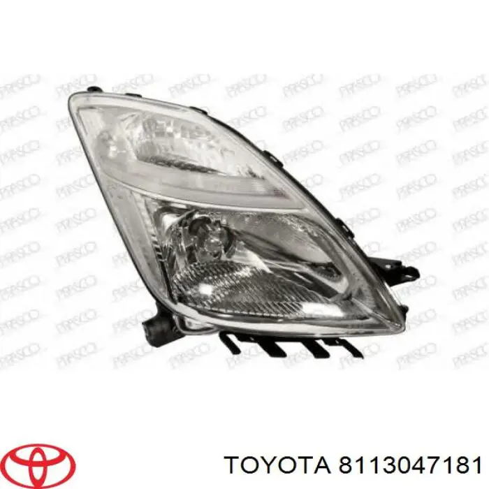 Reflektor prawy Toyota Prius hatchback (NHW20) (2003 - 2009) cena, od 223,63 USD