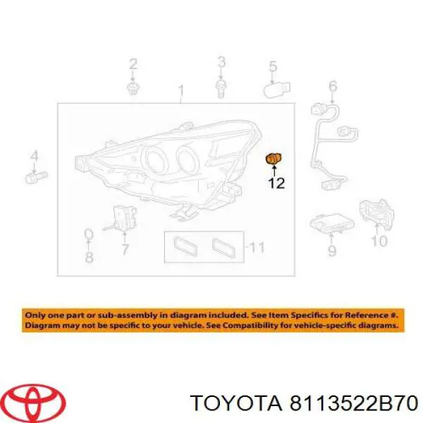  Toyota 8113522B70 cena, od 9,95 USD