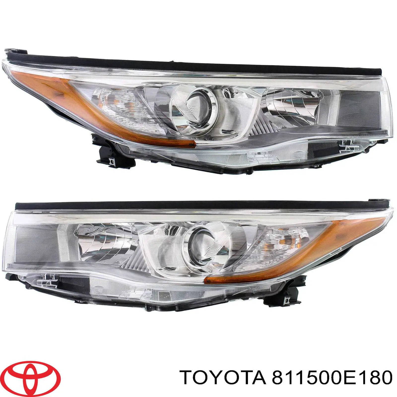 Do koszyka 811500E180 Toyota Reflektor lewy