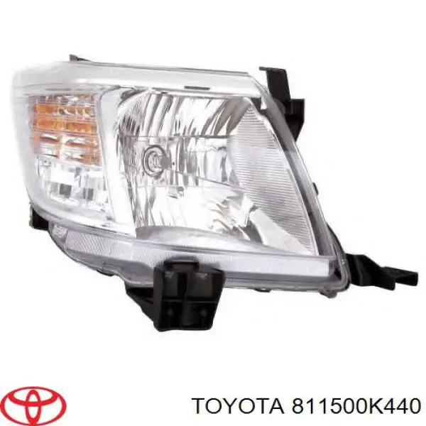 811500K440 Toyota Reflektor lewy
