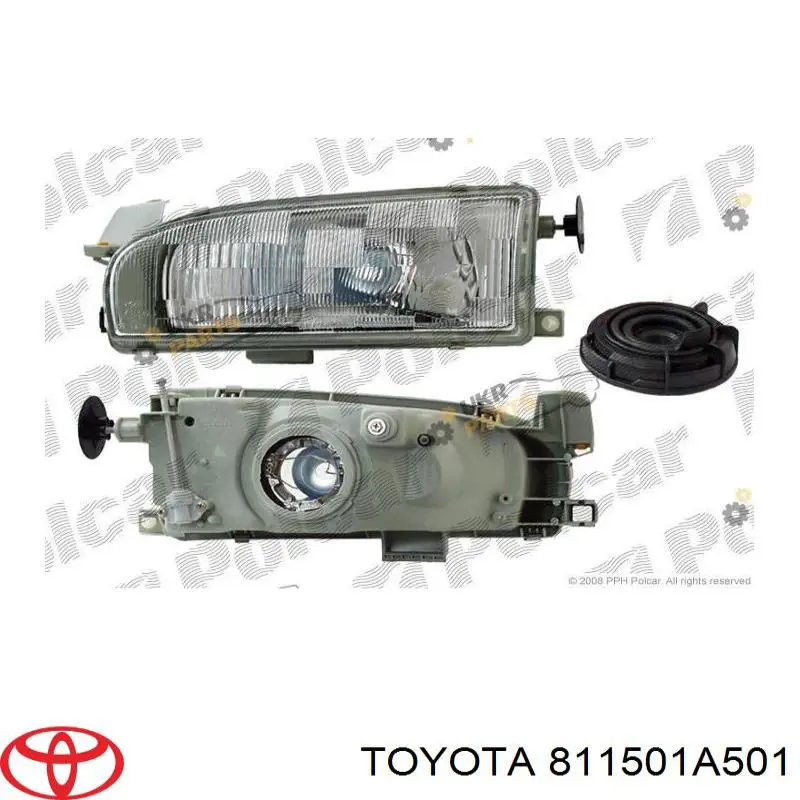 Reflektor lewy do Toyota Corolla  