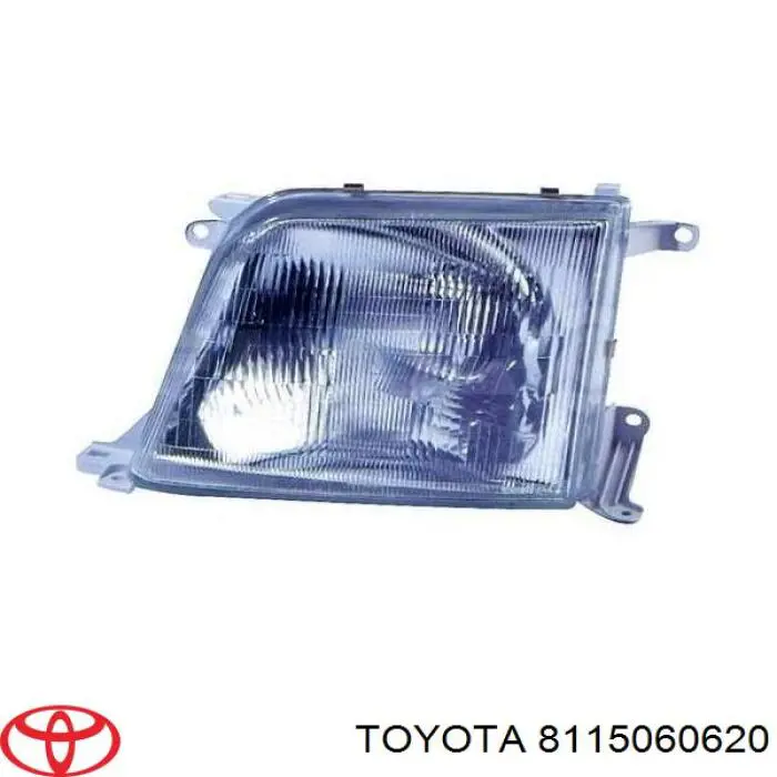 Do koszyka 8117060620 Toyota Reflektor lewy