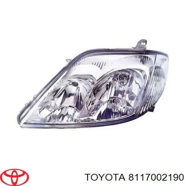 Reflektor lewy Toyota 8117002190 cena, od 167,04 USD