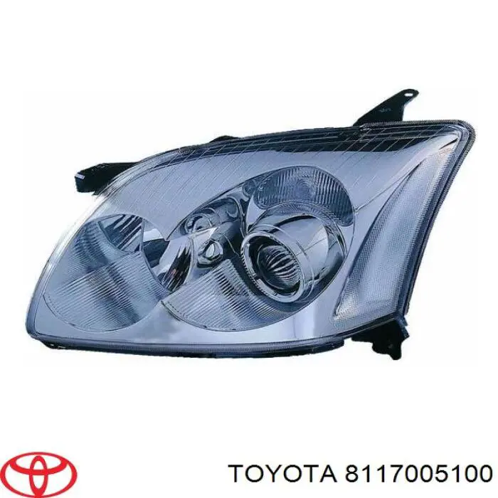 Reflektor lewy Toyota 8117005100 cena, od 432,19 zł