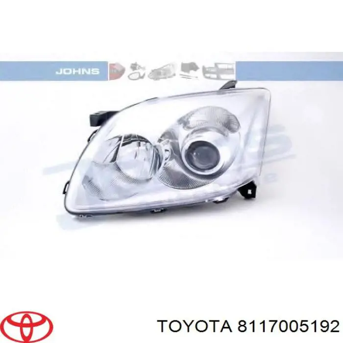 8117005192 Toyota Reflektor lewy