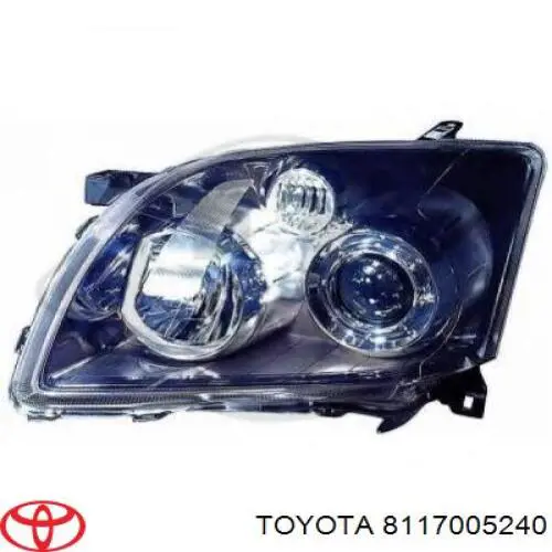 Reflektor lewy Toyota 8117005240 cena, od 144,36 USD