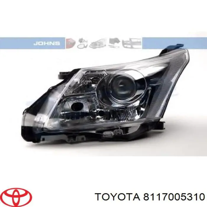8117005310 Toyota Reflektor lewy