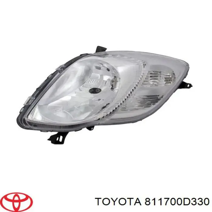 Do koszyka 811700D330 Toyota Reflektor lewy