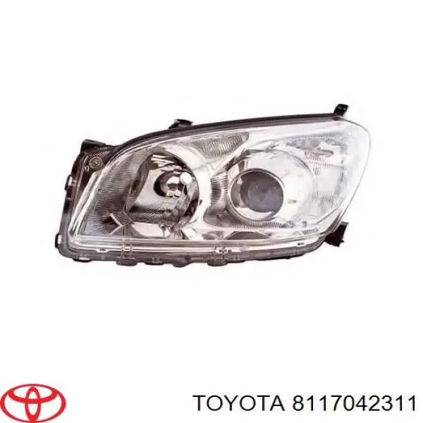 Do koszyka 8117042311 Toyota Reflektor lewy