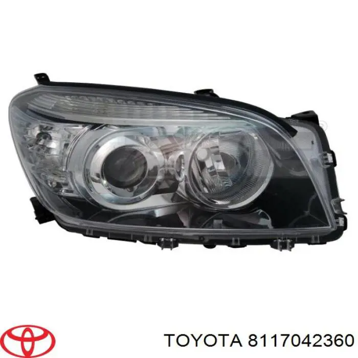 Reflektor lewy Toyota 8117042360 cena, od 223,94 USD