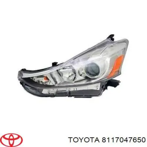 Do koszyka 8117047650 Toyota Reflektor lewy