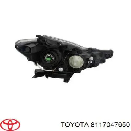 8117047650 Toyota Reflektor lewy