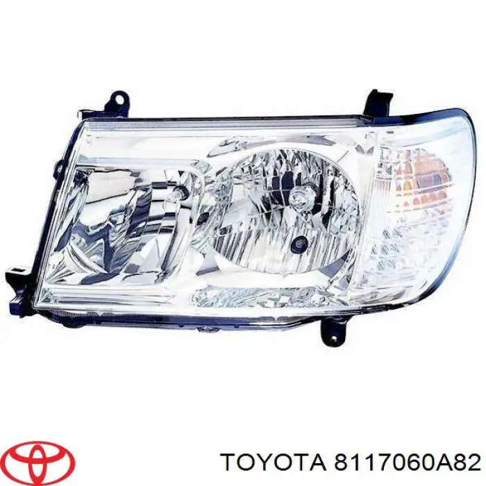 Do koszyka 8117060A82 Toyota Reflektor lewy