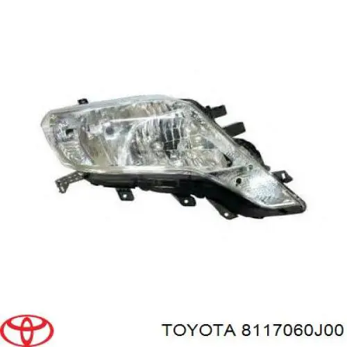 8117060J00 Toyota Reflektor lewy