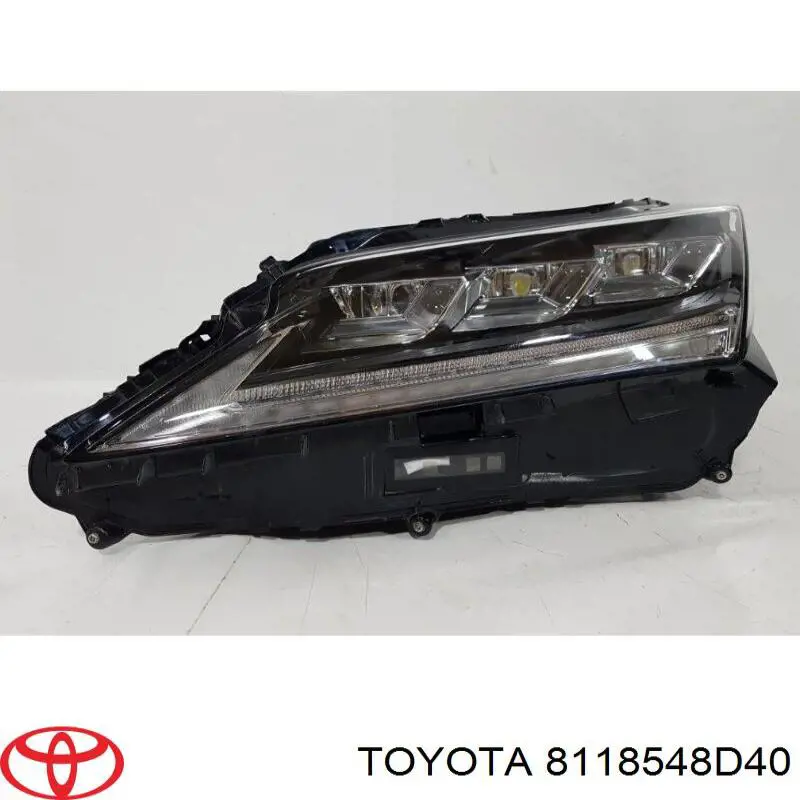 Reflektor lewy Toyota 8118548D40 cena, od 911,52 USD