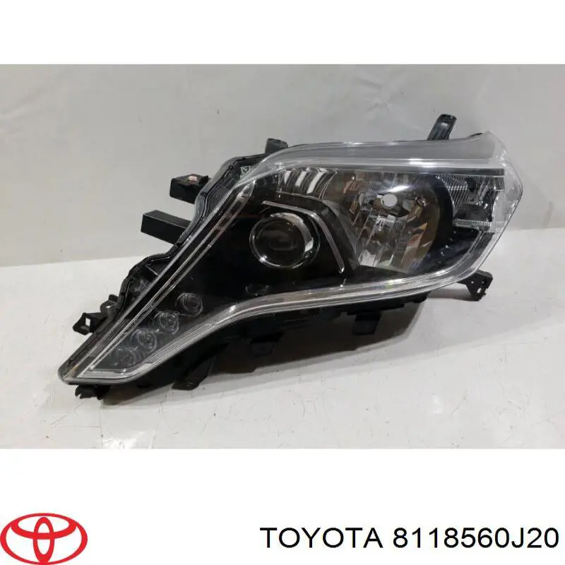 Do koszyka 8118560J20 Toyota Reflektor lewy
