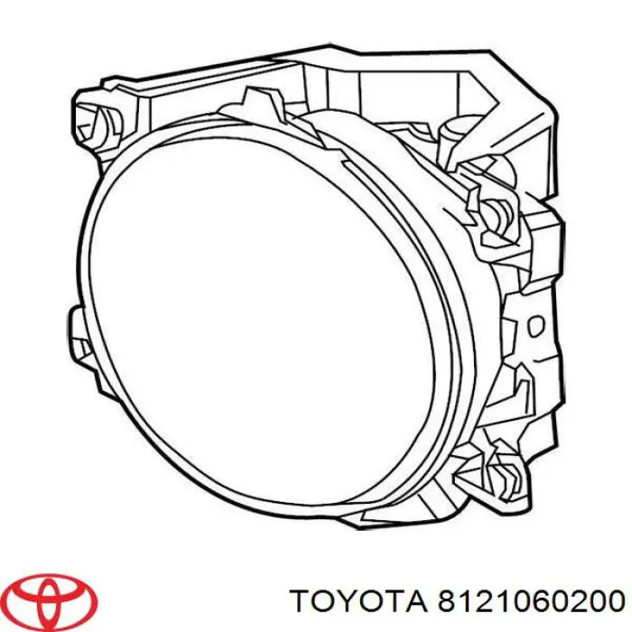 Lampa przeciwmgielna prawa Toyota 8121060200 cena, od 49,08 USD
