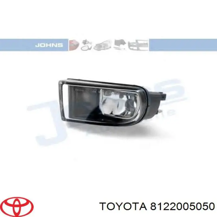 Do koszyka Lampa przeciwmgielna lewa Toyota Avensis I T22