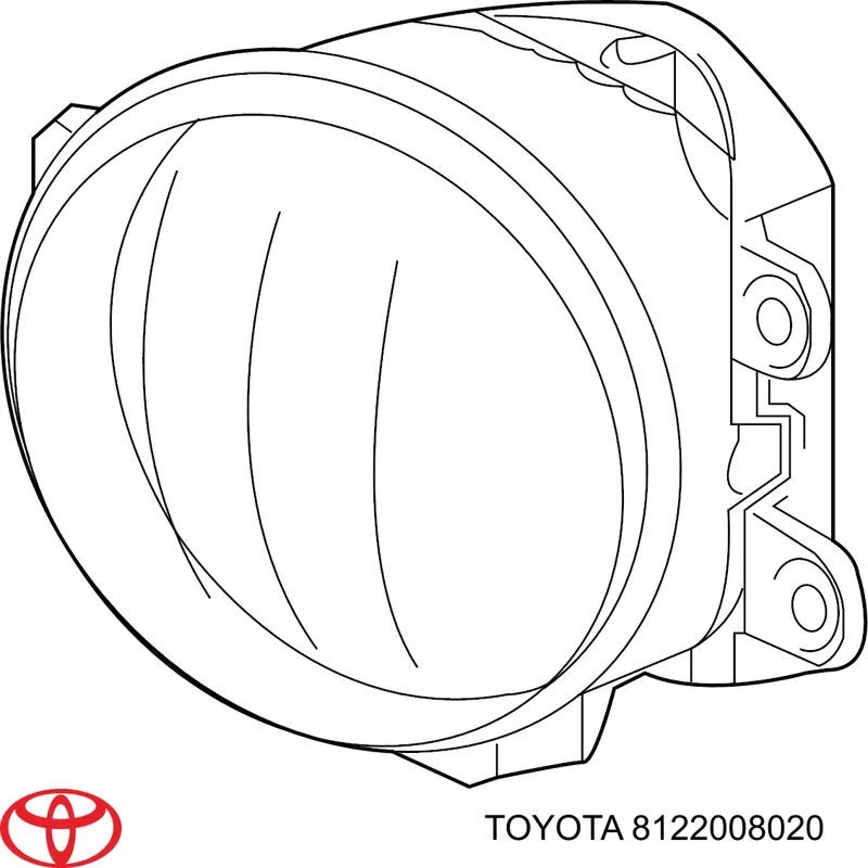 Lampa przeciwmgielna lewa Toyota 8122008020 cena, od 77,96 USD