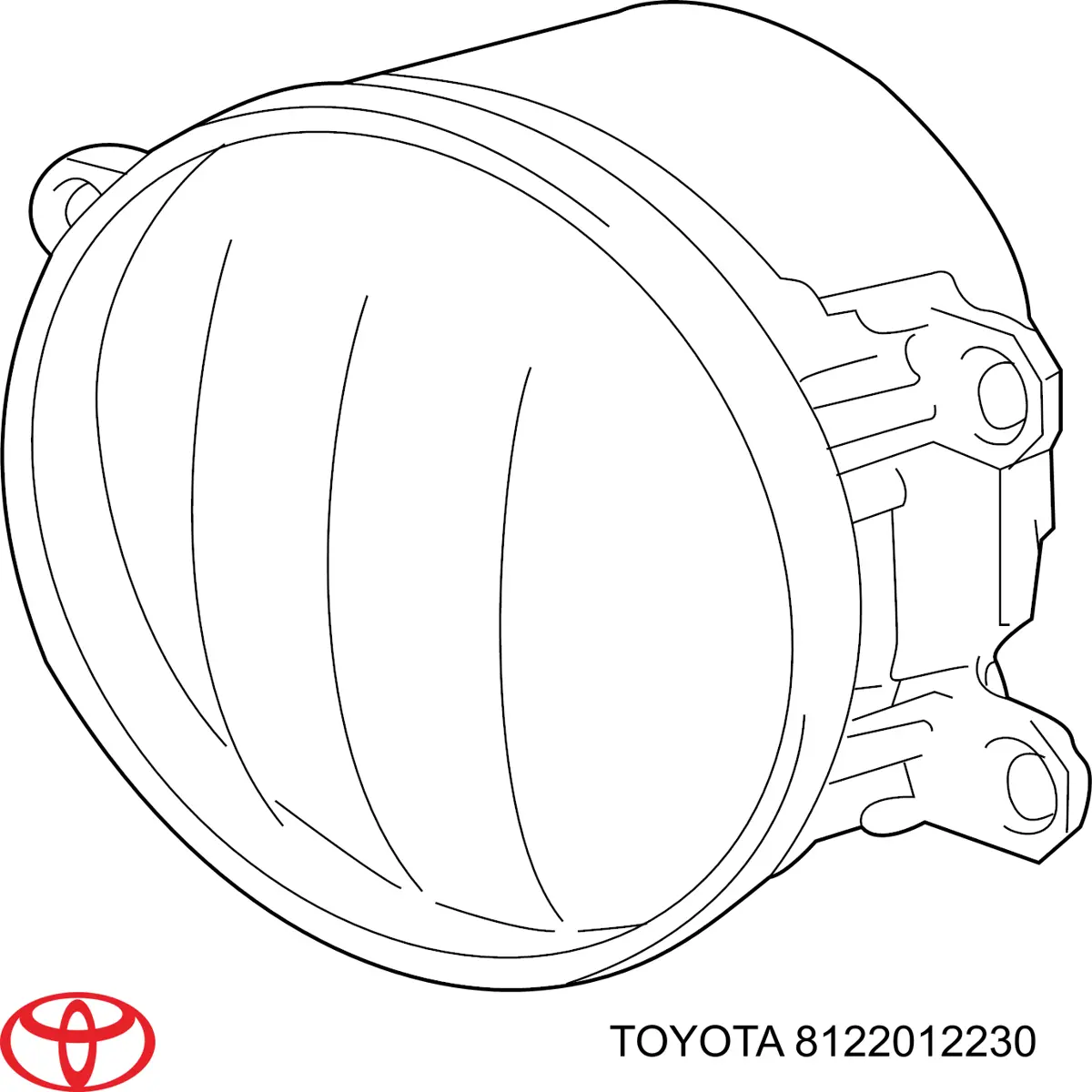 Lampa przeciwmgielna lewa Toyota 8122012230 cena, od 70,68 USD