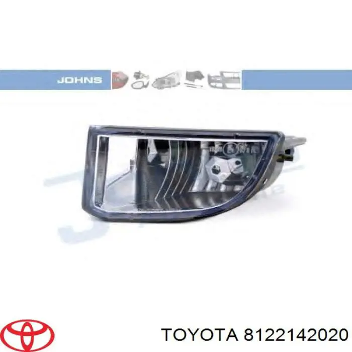 Lampa przeciwmgielna lewa Toyota 8122142020 cena, od 66,23 USD