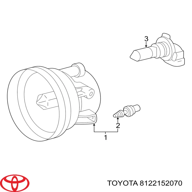 Lampa przeciwmgielna lewa Toyota Highlander I SUV (ACU2, MCU2) (2000 - 2007) cena, od 70,98 USD