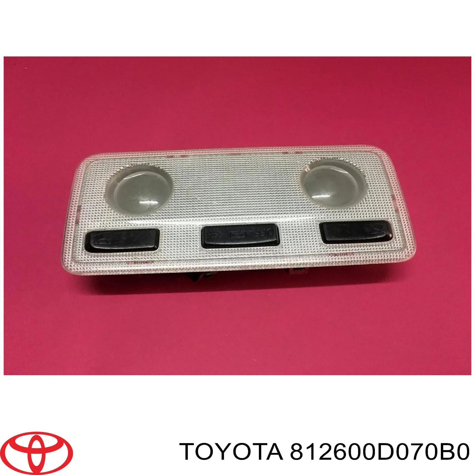 812600D070B0 Toyota Lampka oświetlenia kabiny