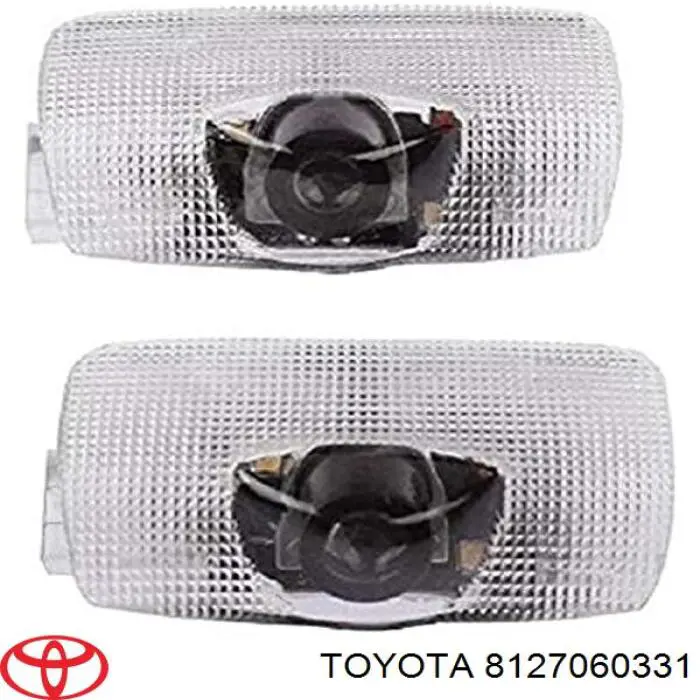 Do koszyka 8127060331 Toyota Lampa oświetlenia tylnej tablicy rejestracyjnej