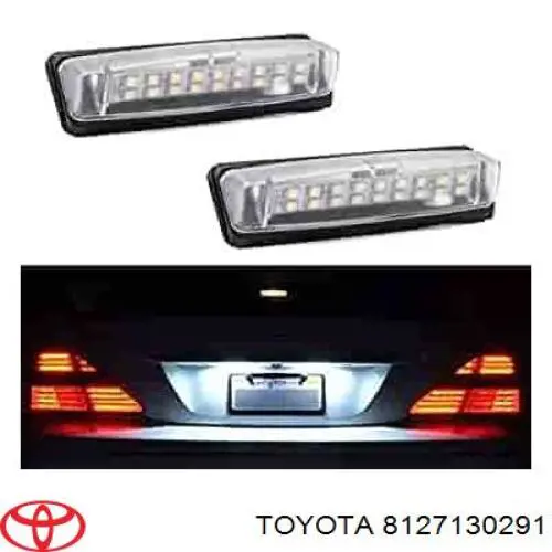 Do koszyka 8127130291 Toyota Obudowa lampki odświetlenia tablicy rejestracyjnej