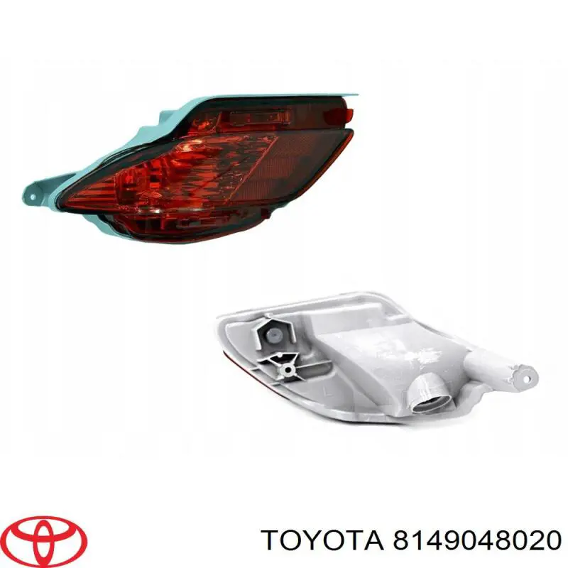 8149048020 Toyota Przednia lampa przeciwmgielna tylna lewa