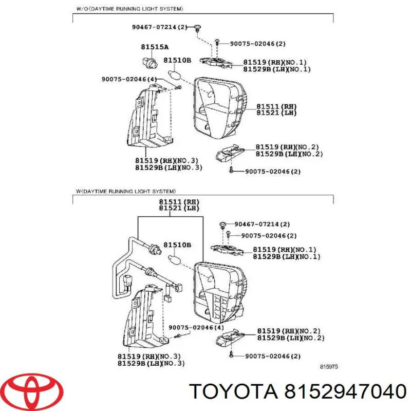  Toyota 8152947040 cena, od 11,68 USD