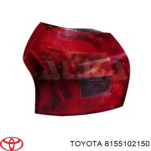 8155102150 Toyota Lampa zespolona tylna prawa