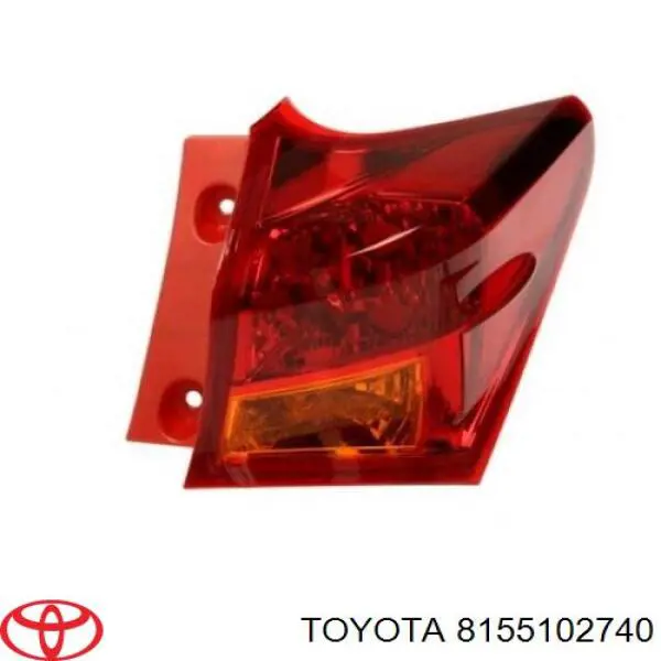 Do koszyka 8155102740 Toyota Lampa zespolona tylna prawa zewnętrzna