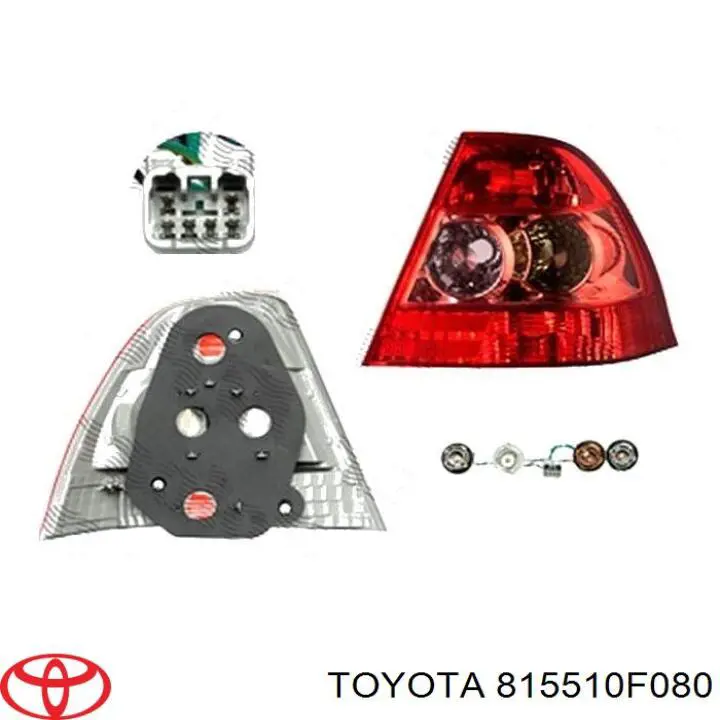 815510F080 Toyota Lampa zespolona tylna prawa