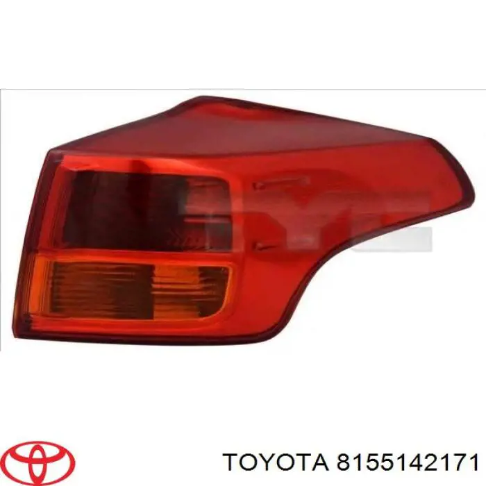 8155142170 Toyota Lampa zespolona tylna prawa zewnętrzna